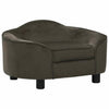 Vidaxl Dog Bank 67x47x36 cm en peluche gris foncé