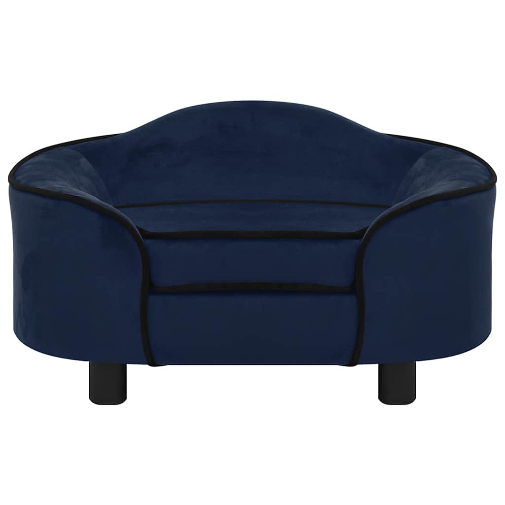 Vidaxl Dog Bank 67x47x36 cm Bleu en peluche