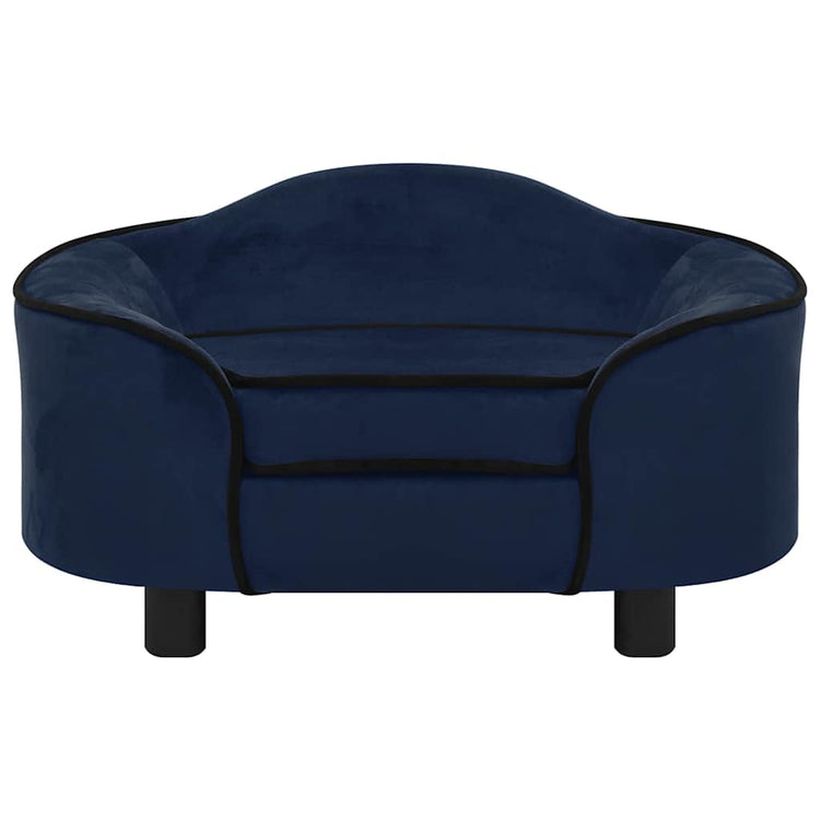 Vidaxl Dog Bank 67x47x36 cm Bleu en peluche
