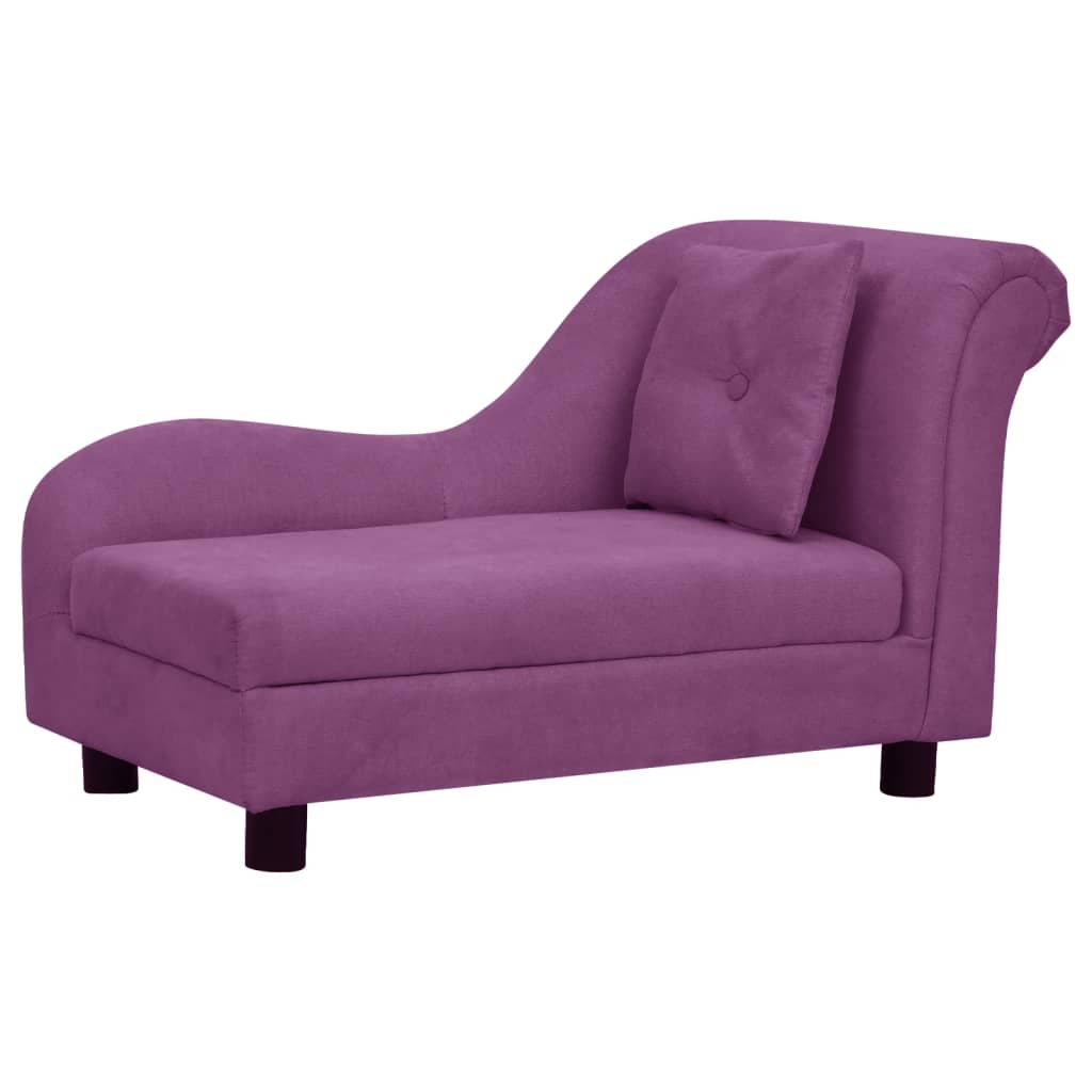 Vidaxl Dog Bank avec coussin 83x44x44 cm en peluche bordeaux rouge