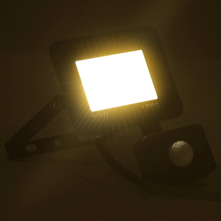 Spot VidaXL avec capteur LED 20 W blanc chaud