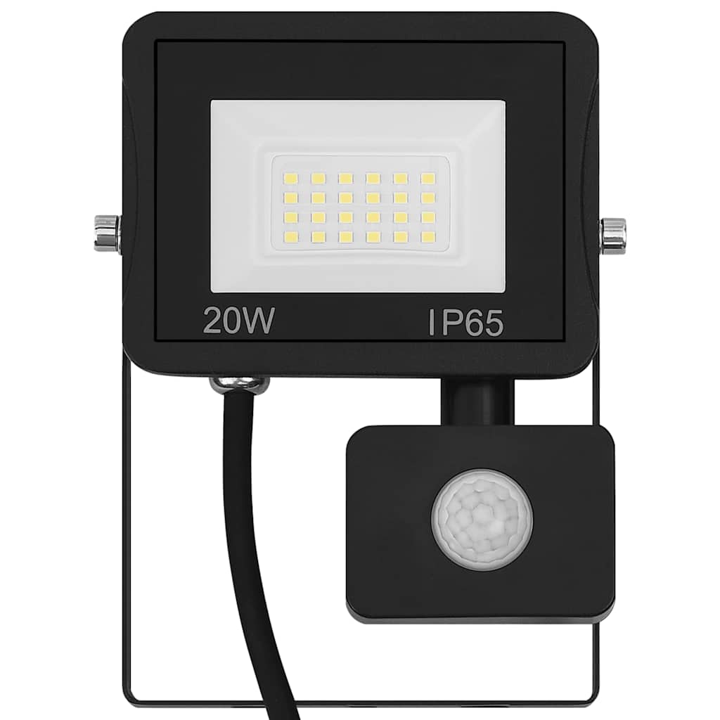 Spot VidaXL avec capteur LED 20 W blanc chaud