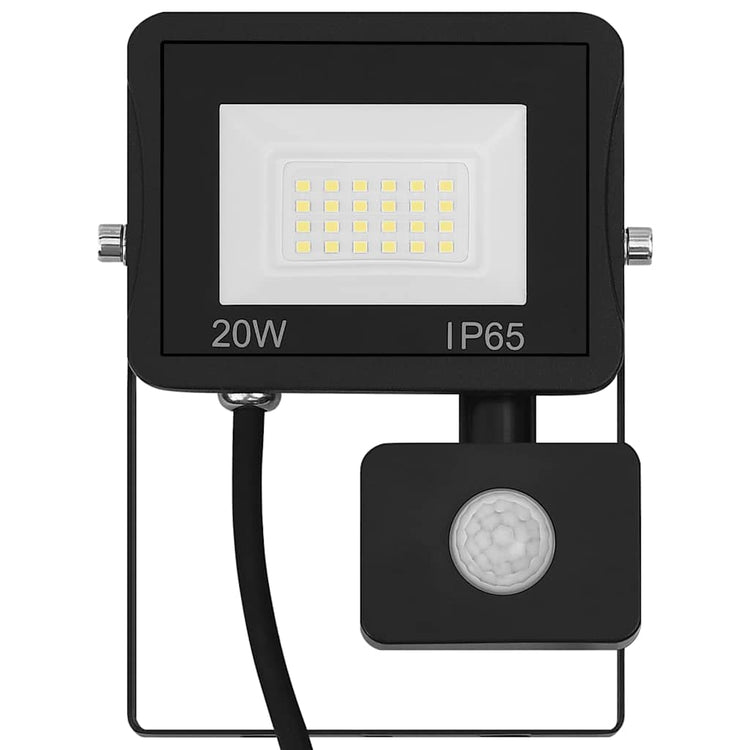 Spot VidaXL avec capteur LED 20 W blanc chaud