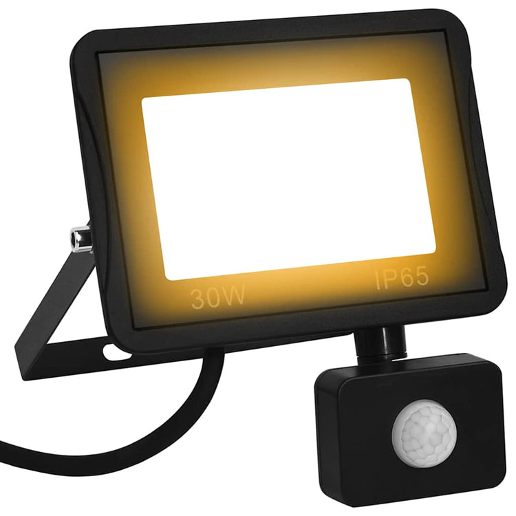 Spot VidaXL avec capteur LED 30 W blanc chaud