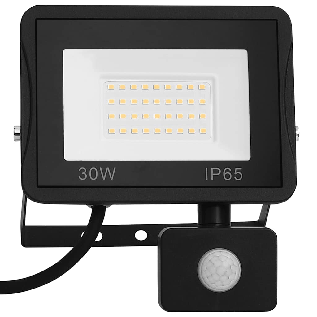 Spot VidaXL avec capteur LED 30 W blanc chaud