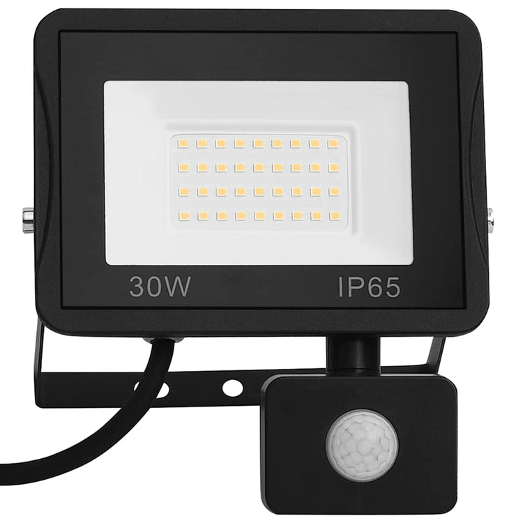 Spot VidaXL avec capteur LED 30 W blanc chaud