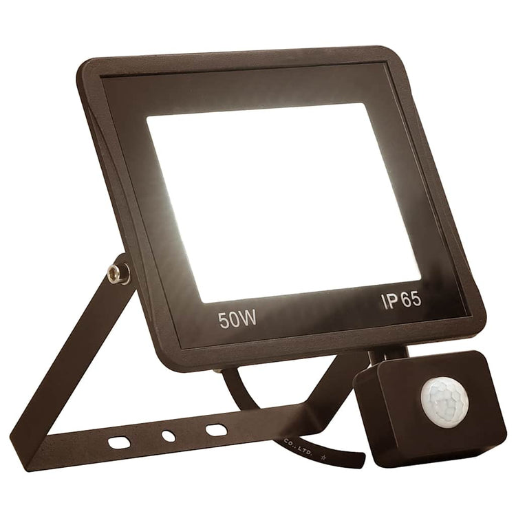 Spot VidaXL avec capteur LED 50 W blanc chaud