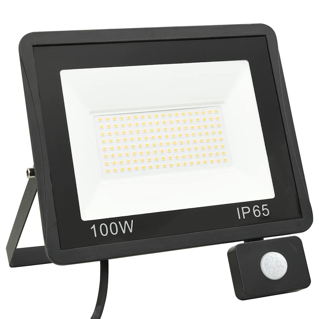 Spot VidaXL avec capteur LED 100 W blanc chaud