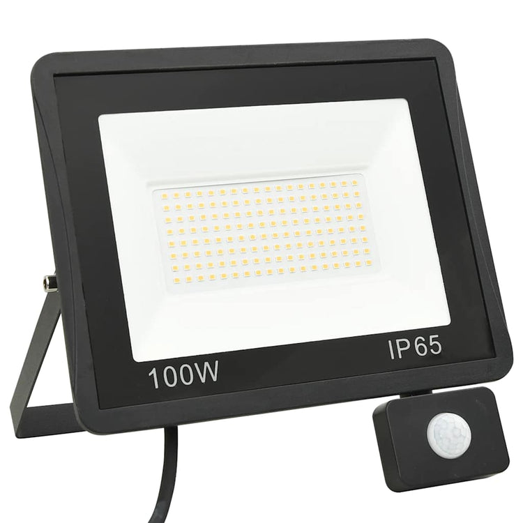 Spot VidaXL avec capteur LED 100 W blanc chaud