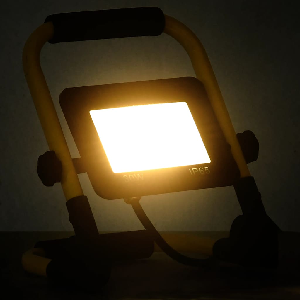 Spot VidaXL avec poignée LED 30 W blanc chaud
