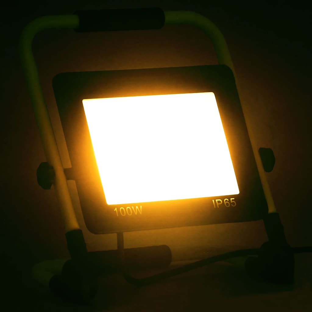 Spot VidaXL avec poignée LED 100 W blanc chaud