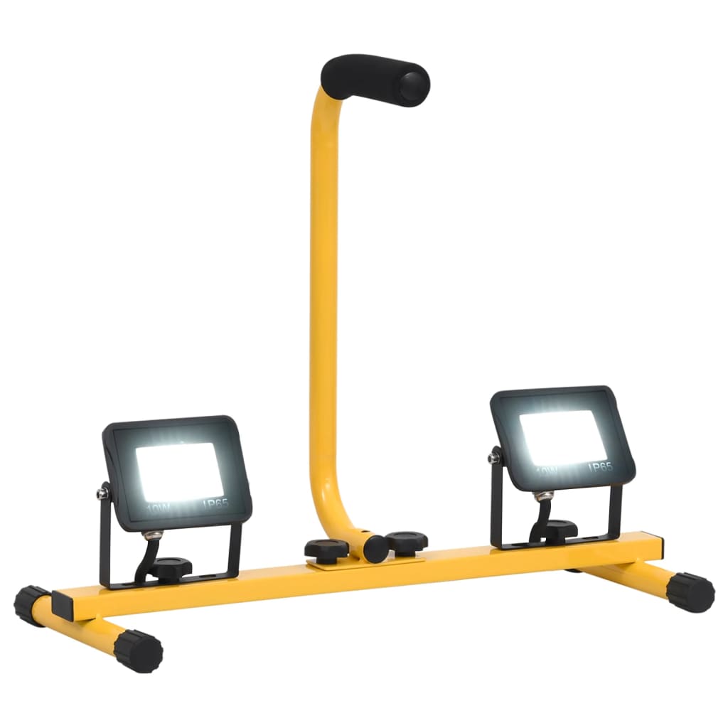 Vidaxl Spotlight avec poignée LED 2x10 W blanc froid