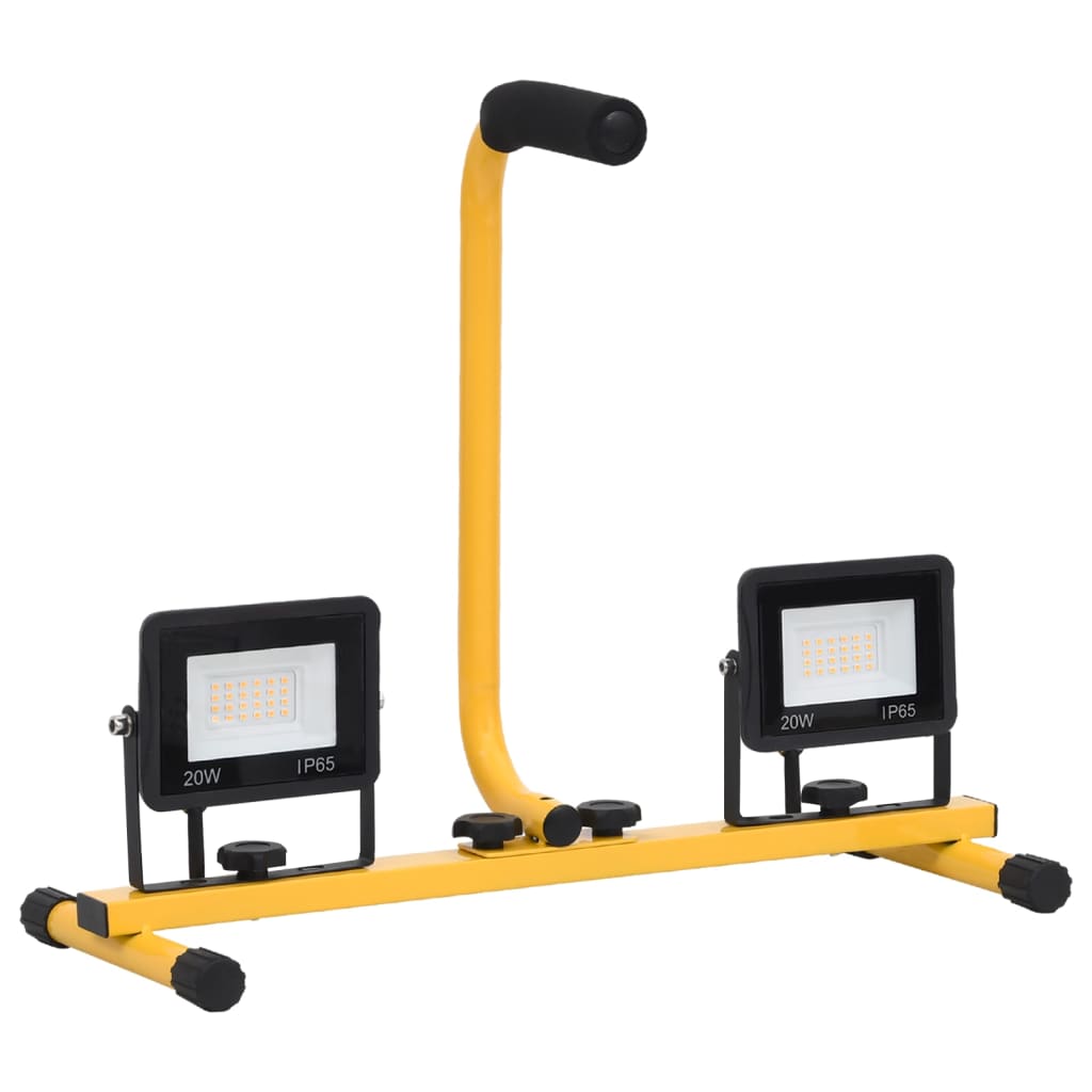 Vidaxl Spotlight avec poignée LED 2x50 W blanc froid
