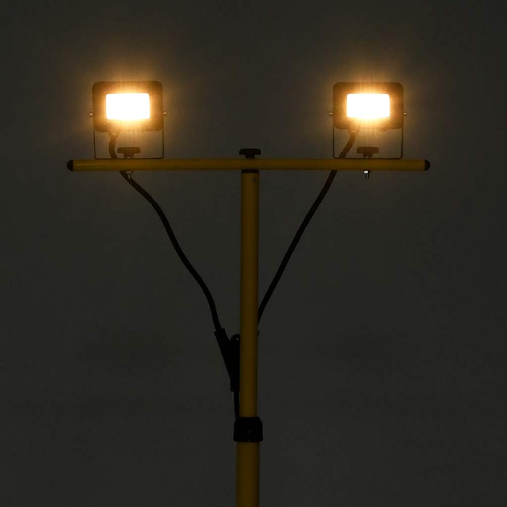 Spot VidaXL avec trépied LED 2x10 W blanc chaud