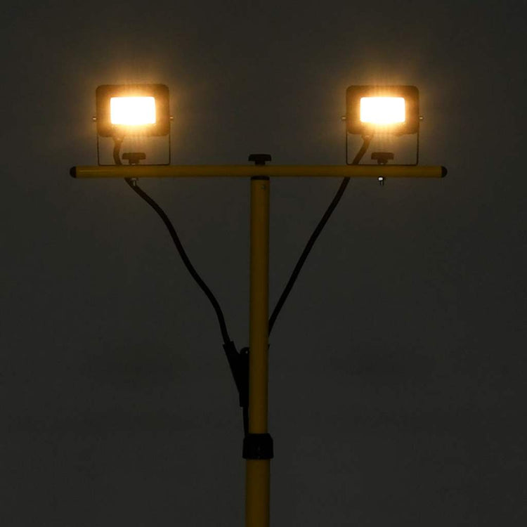 Spot VidaXL avec trépied LED 2x10 W blanc chaud