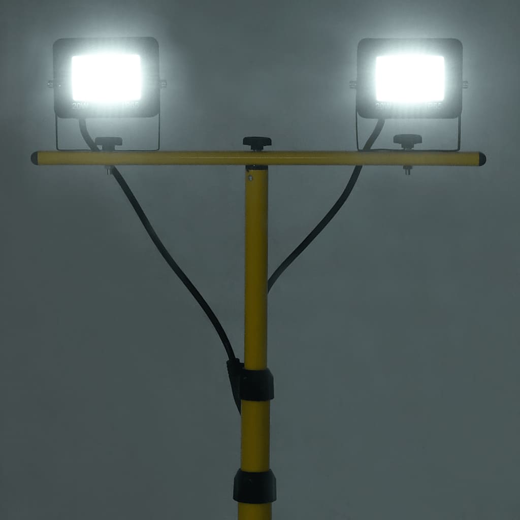 Spot VidaXL avec trépied LED 2x20 W blanc froid