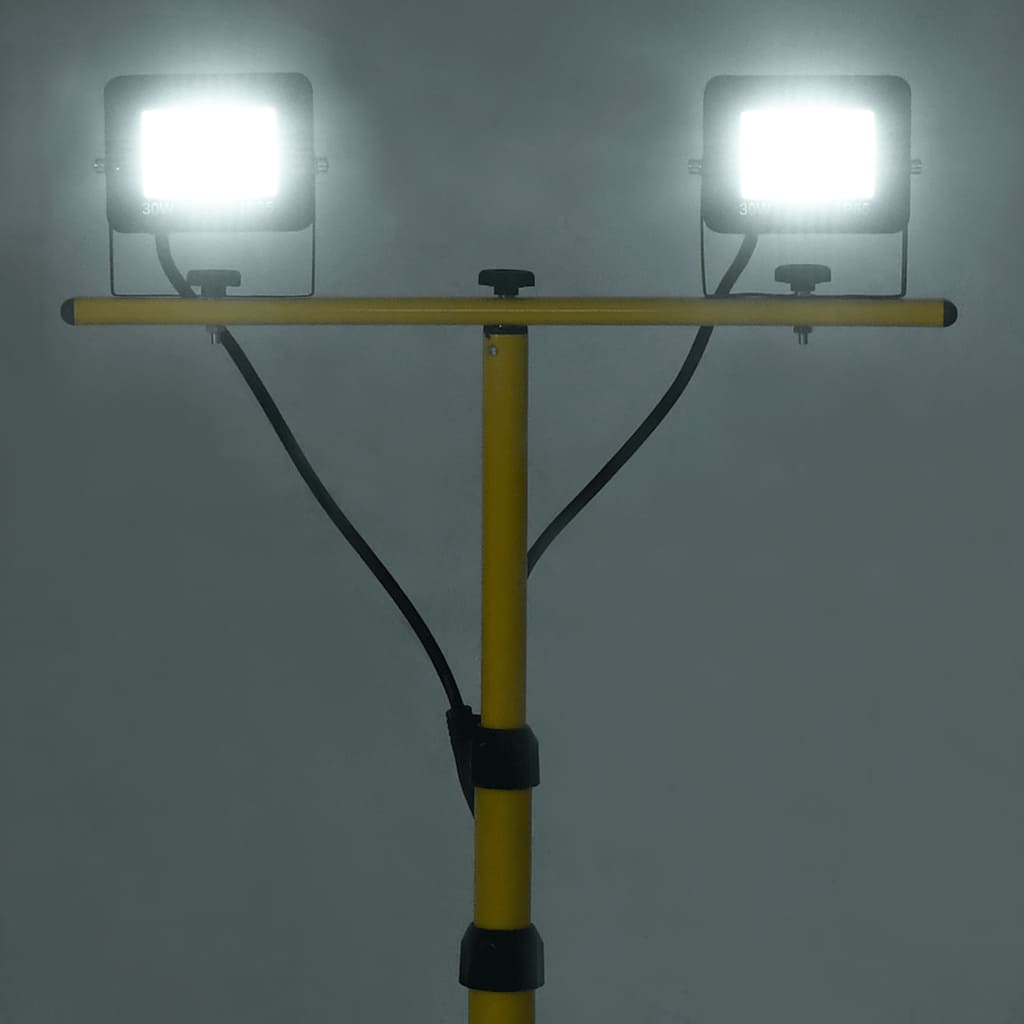 Spot VidaXL avec trépied LED 2x30 W blanc froid