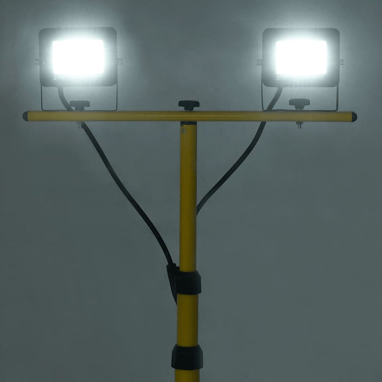 Spot VidaXL avec trépied LED 2x30 W blanc froid