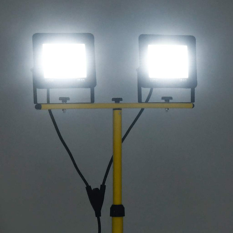 Spot VidaXL avec trépied LED 2x100 W blanc froid