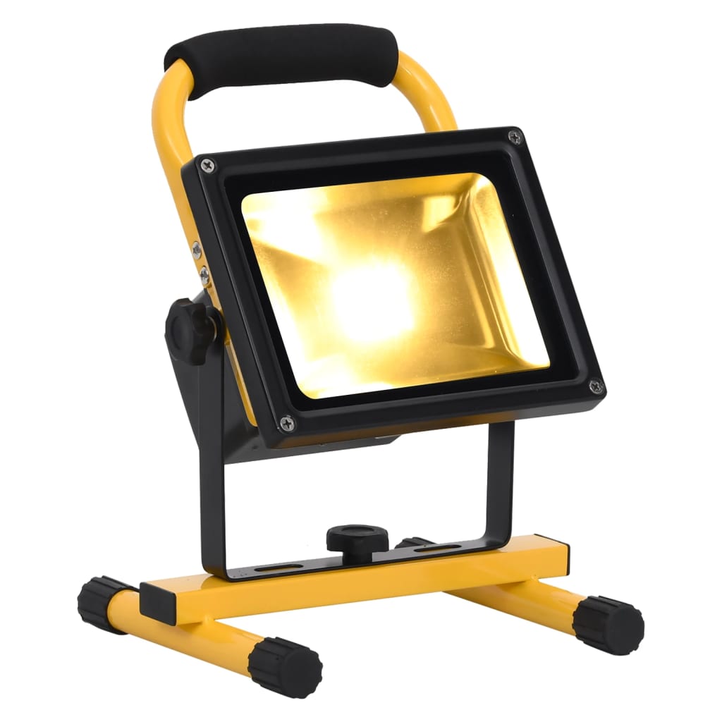Vidaxl Spotlight avec poignée LED rechargeable 30 W blanc chaud