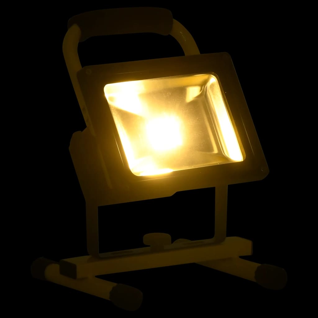 Vidaxl Spotlight avec poignée LED rechargeable 30 W blanc chaud
