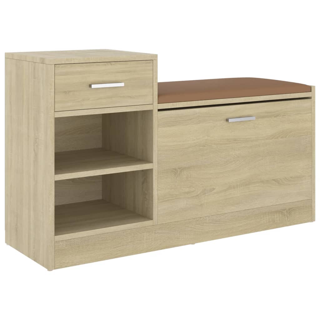 Vidaxl Chaussures Banque 94.5x31x57 cm Wood Sonoma Oak colored