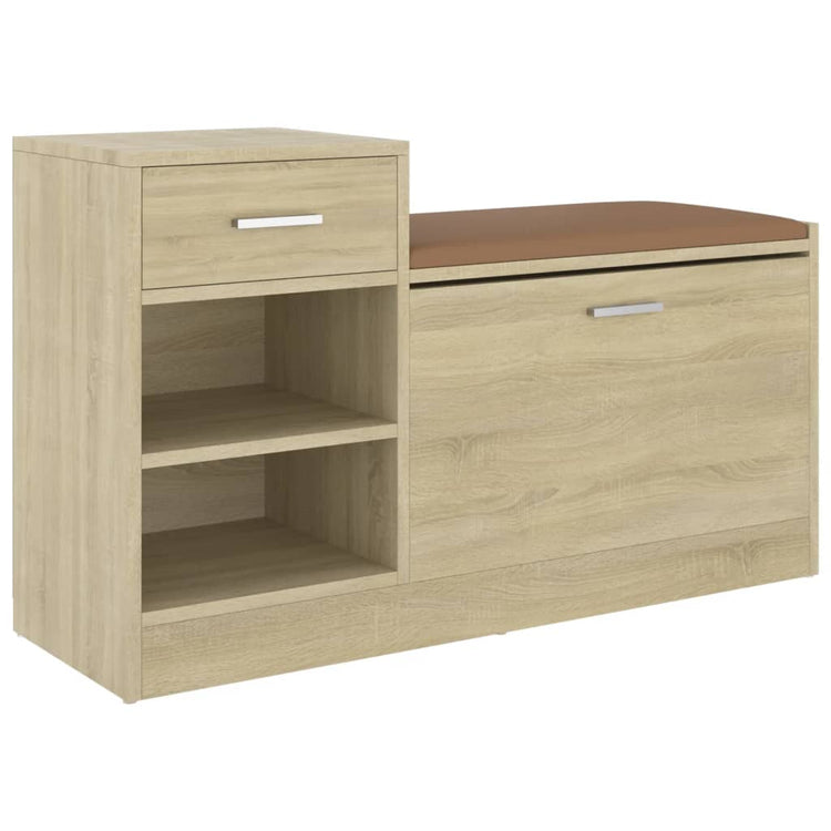 Vidaxl Chaussures Banque 94.5x31x57 cm Wood Sonoma Oak colored