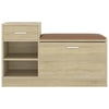 Vidaxl Chaussures Banque 94.5x31x57 cm Wood Sonoma Oak colored