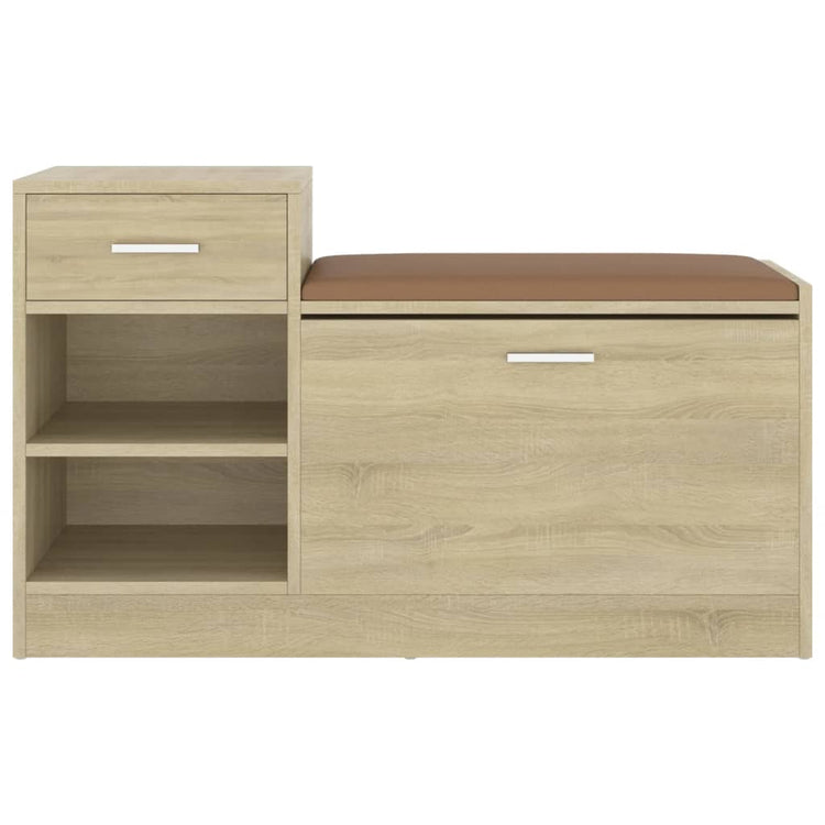 Vidaxl Chaussures Banque 94.5x31x57 cm Wood Sonoma Oak colored