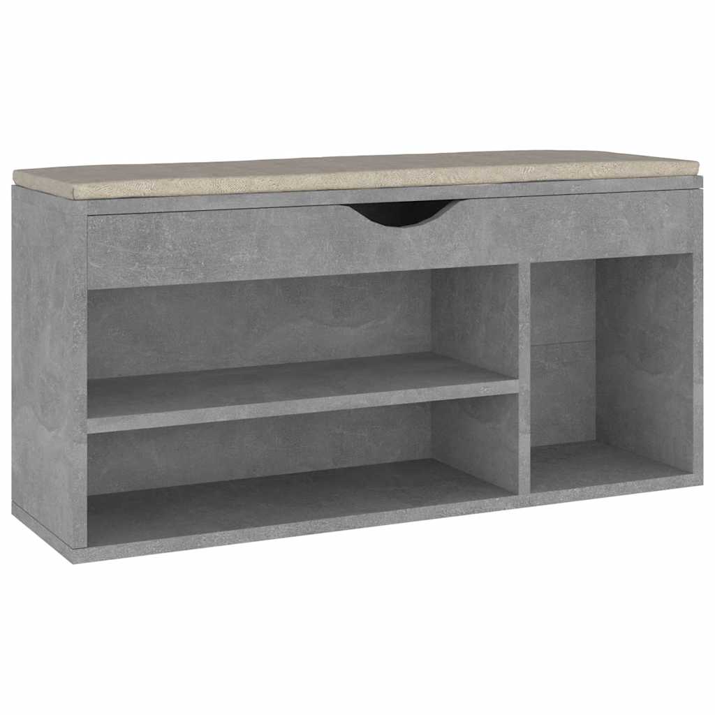 Banc de chaussures Vidaxl avec coussin 104x30x49 cm