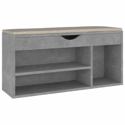Banc de chaussures Vidaxl avec coussin 104x30x49 cm