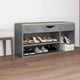 Banc de chaussures Vidaxl avec coussin 104x30x49 cm