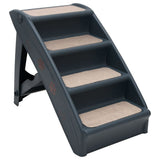 Vidaxl Dog Staircase 4 étapes pliantes gris foncé - afbeelding 2