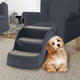 Vidaxl Dog Staircase 3 étapes pliantes gris foncé