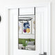Miroir de porte vidaxl 40x80 cm en verre et en aluminium noir