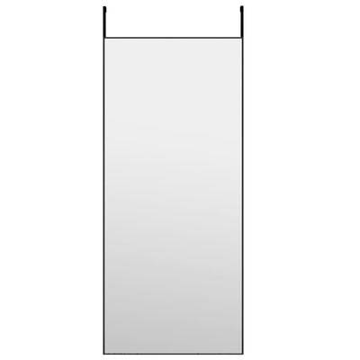 Miroir de porte vidaxl 40x100 cm de verre et d'aluminium noir