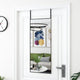 Miroir de porte vidaxl 40x100 cm de verre et d'aluminium noir