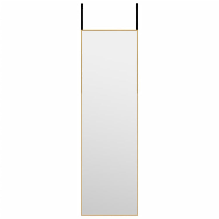 Vidaxl porte Spiegel 30x100 cm en verre et en aluminium or de couleur