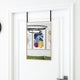 Miroir de porte vidaxl 40x60 cm en verre et en aluminium or de couleur