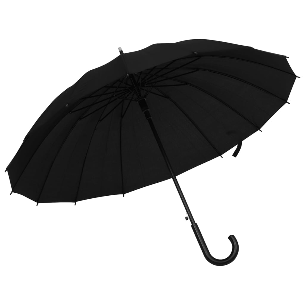 Vidaxl Umbrella automatique 105 cm noir