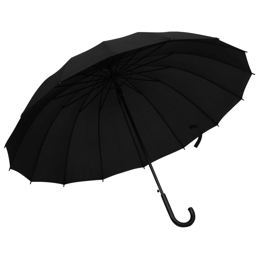 Vidaxl Umbrella automatique 120 cm noir