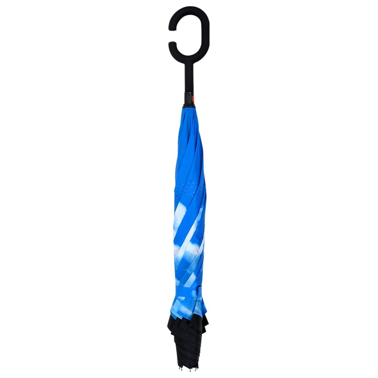 Vidaxl parapluie C-Handle 108 cm noir