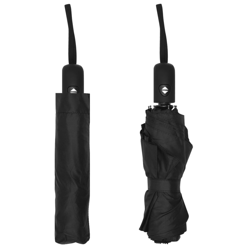 Le parapluie Vidaxl a automatiquement pliable 95 cm noir