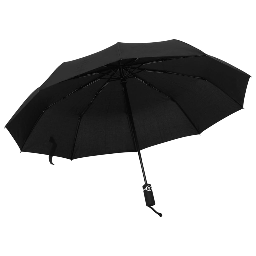 Le parapluie Vidaxl a automatiquement pliable 104 cm noir