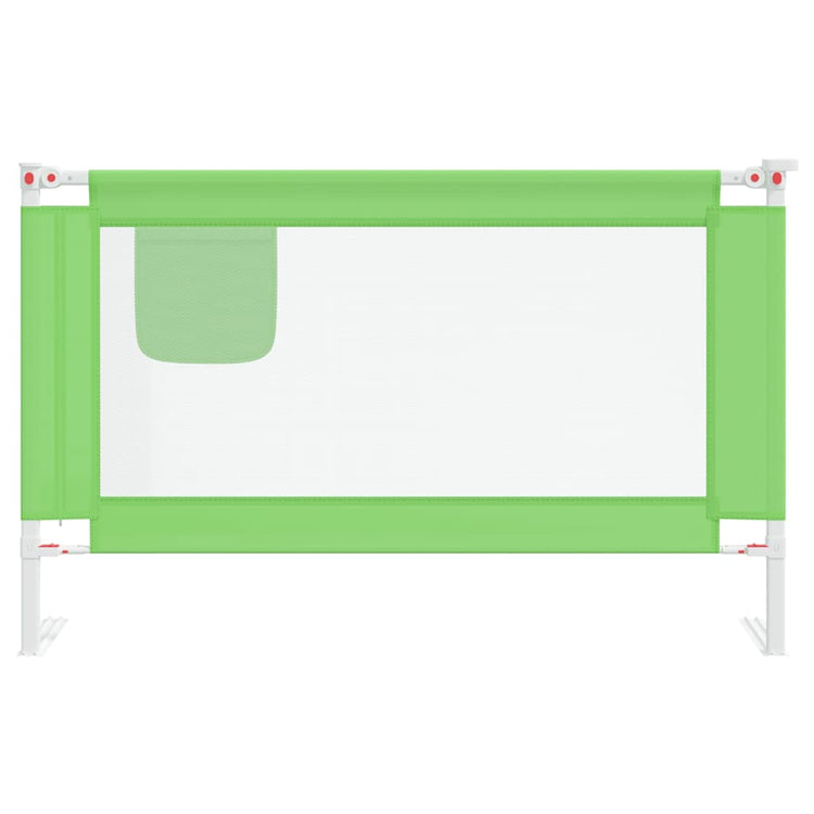 VidaXL Barrière de lit Tout-petit 120x25 cm Tissu vert