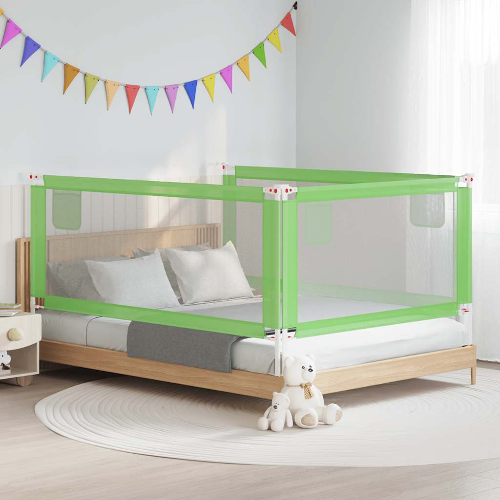 Tableau de lit Vidaxl Toddler 200x25 cm Tissu vert