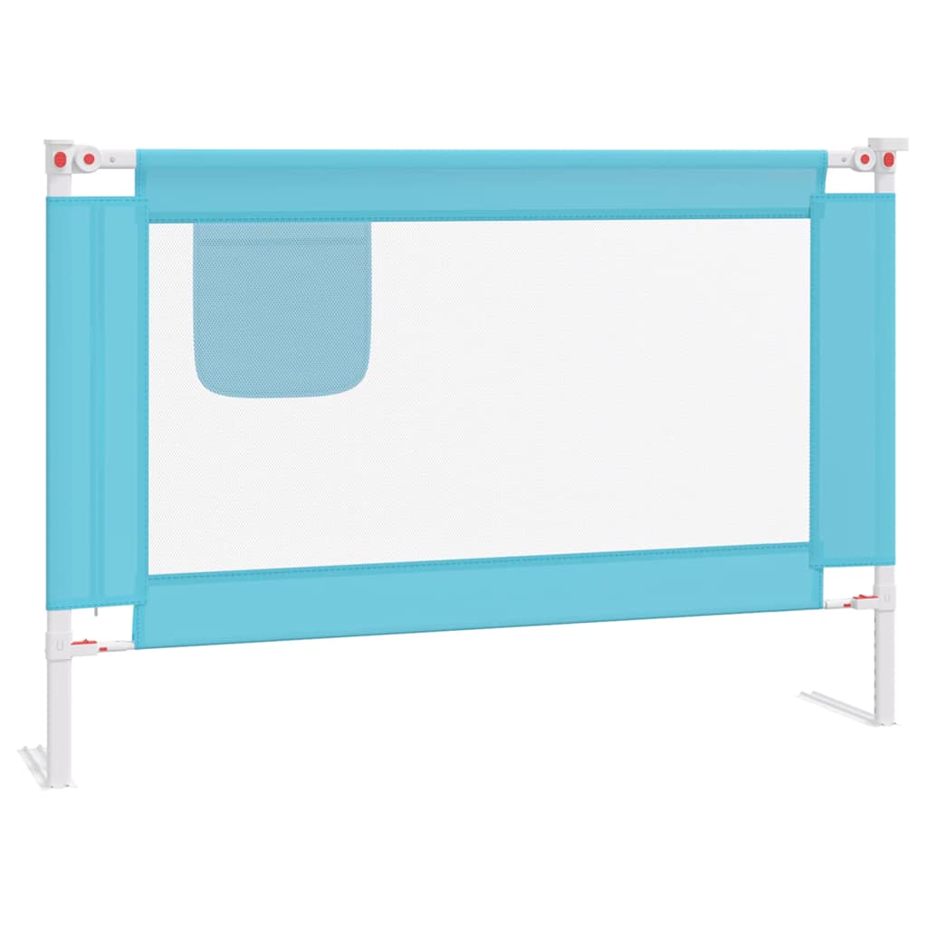 Vidaxl Bedhek Toddler 100x25 cm tissu bleu
