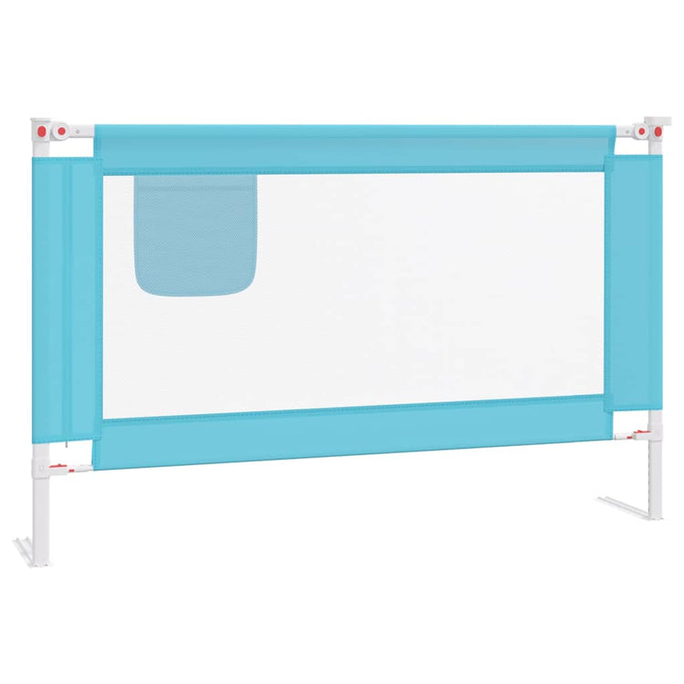 Vidaxl Bedhek Toddler 120x25 cm Tissu bleu