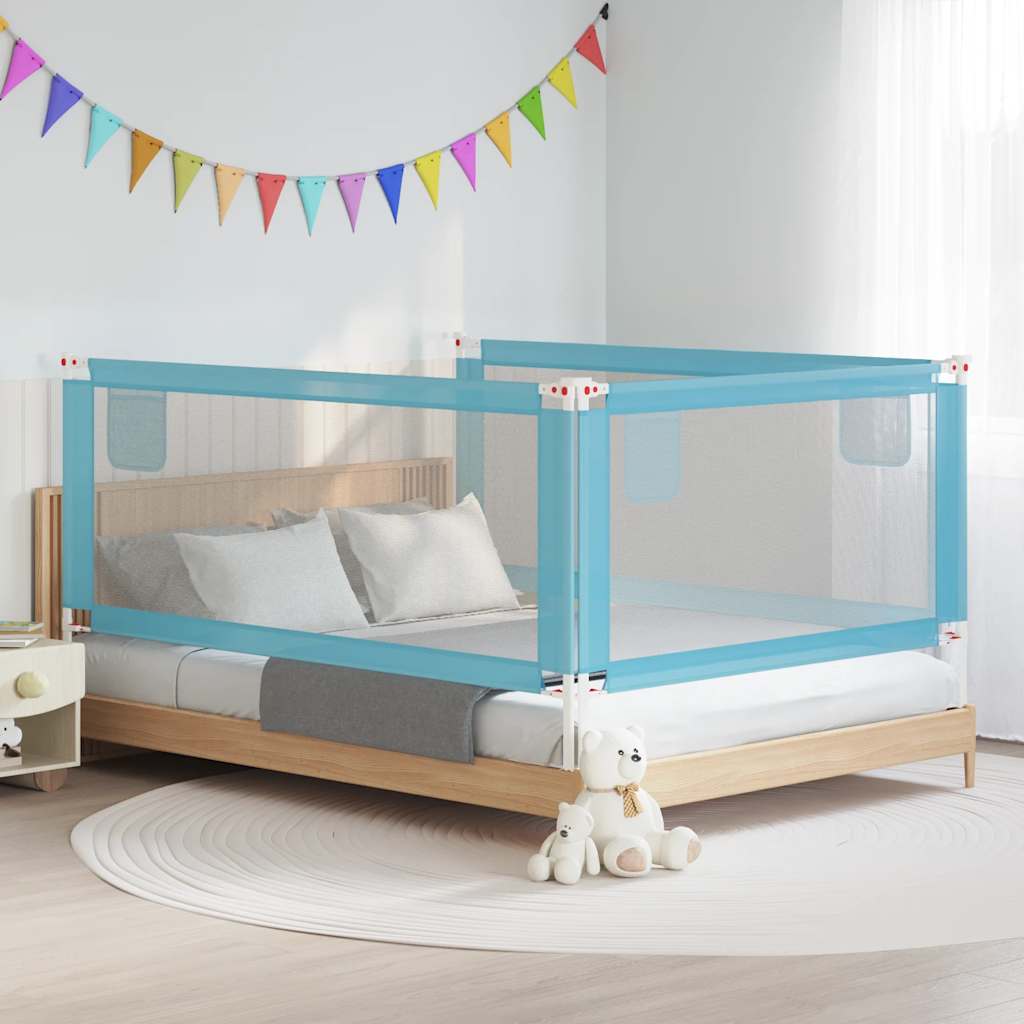 Vidaxl Bedence Toddler 200x25 cm tissu bleu