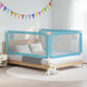 Vidaxl Bedence Toddler 200x25 cm tissu bleu